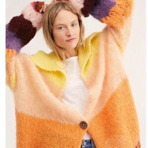 Free People Sunset Mohair Cardigan M/L
